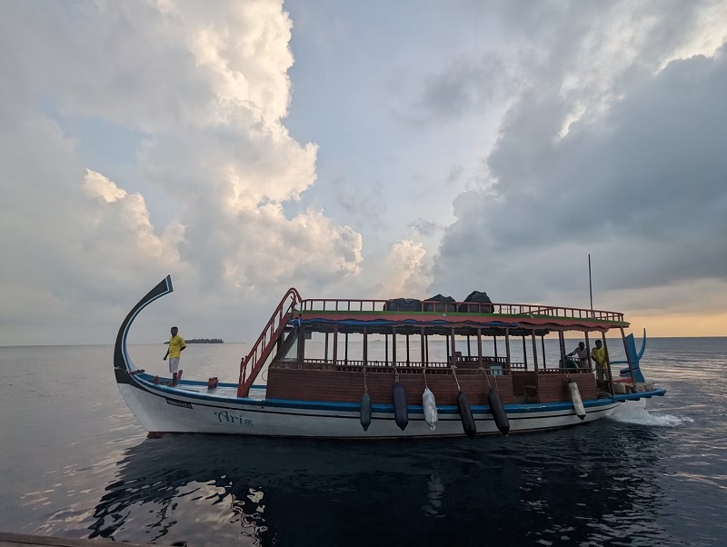 Dhoni, một chiếc thuyền truyền thống của Maldives