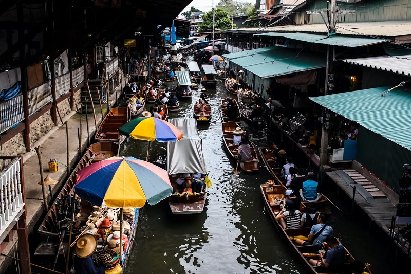 Chợ nổi, một lựa chọn du lịch tuyệt vời ở Bangkok