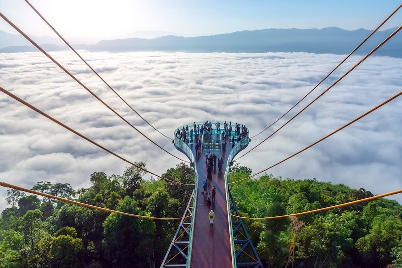 Skywalk Ayerweng đặc biệt ở Betong khiến bạn có cảm giác như đang lơ lửng trên mây