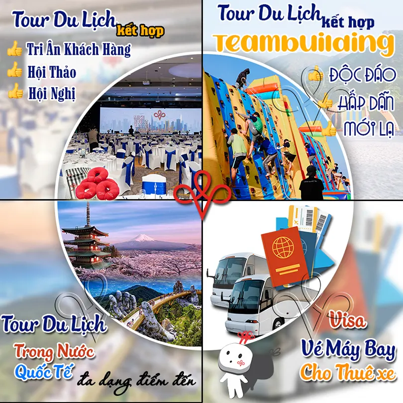 META Event & Travel cung cấp tất cả các dịch vụ: Tour Team Building, Tour Hội Nghị - Hội Thảo Khách Hàng, Tour Trong Nước-Nước Ngoài, Cho thuê xe, vé máy bay, Visa...
