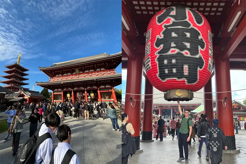 Chùa Sensō-ji thực sự ấn tượng và đã giúp tôi biết đến Phật giáo.