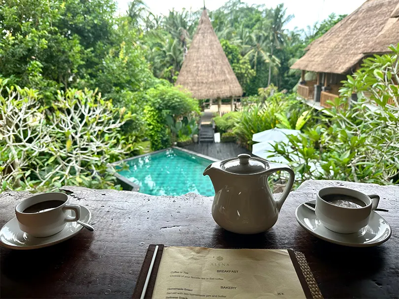 Dừng lại để uống cà phê là một phần quan trọng trong trải nghiệm ở Ubud.