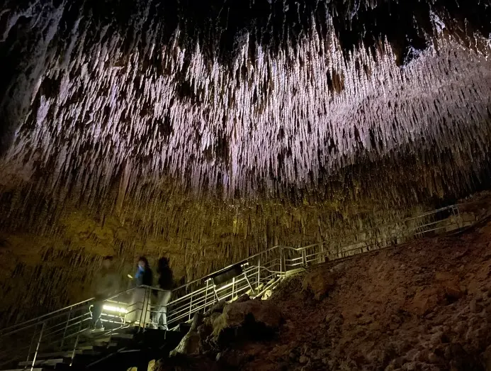 Hang động Gyokusendo là hang động lớn nhất trong số hơn 600 hang động đá vôi ở Okinawa và chứa hơn một triệu nhũ đá.