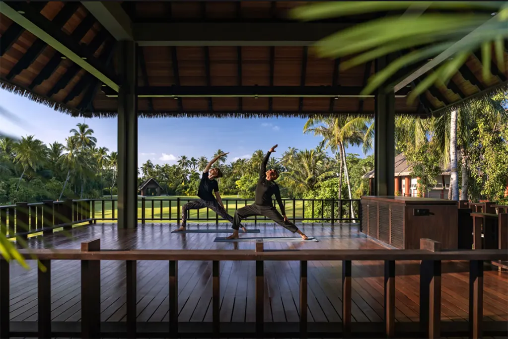 Du khách có thể tận dụng các lớp học chăm sóc sức khỏe, bao gồm yoga, cũng như spa.