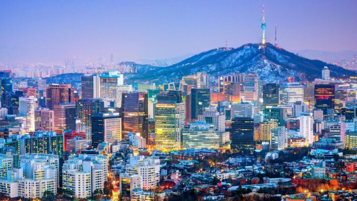 Thủ đô Seoul của Hàn Quốc về đêm