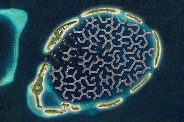 Một thành phố nổi ở Maldives bắt đầu hình thành