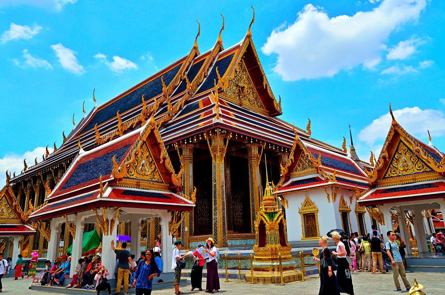Phra Thinang Amarin Winitchai ở Bangkok Thái Lan