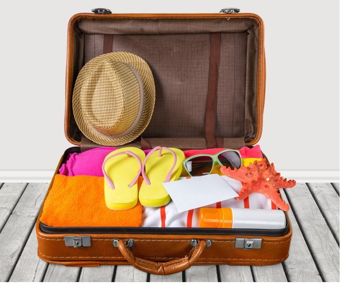 Đóng hành lý để đi du lịch
