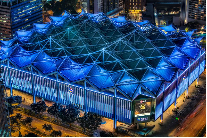 Trung tâm Triển lãm, Hội nghị Quốc tế Suntec Singapore và Hội chợ triển lãm Singapore.