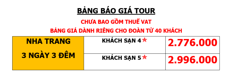 Tour du lịch Team Building tại Nha Trang 3 ngày 2 đêm