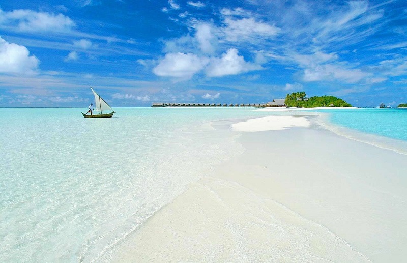 Bãi biển cát trắng của Maldives