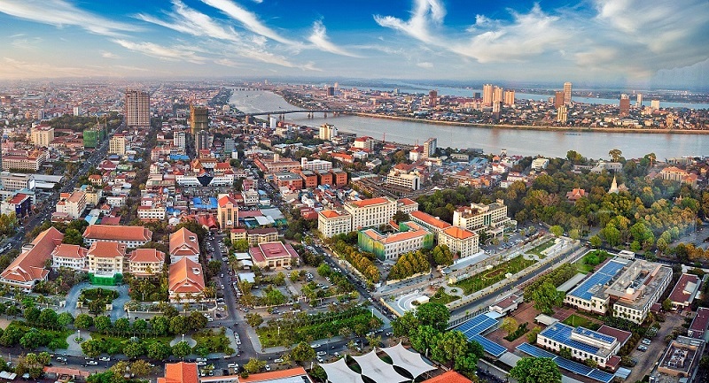 Một góc của thủ đô Phnom Penh