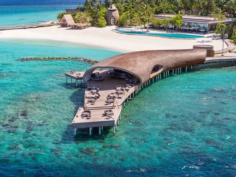 Ở Maldives có những bungalow và biệt thự trên mặt nước khá thú vị