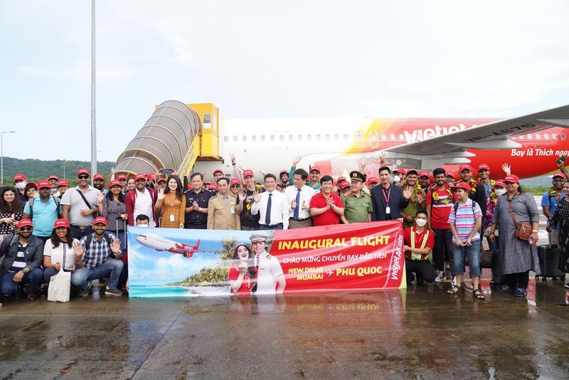 VietJet đã chở 66 hành khách trên chuyến bay đầu tiên từ Mumbai đến Phú Quốc