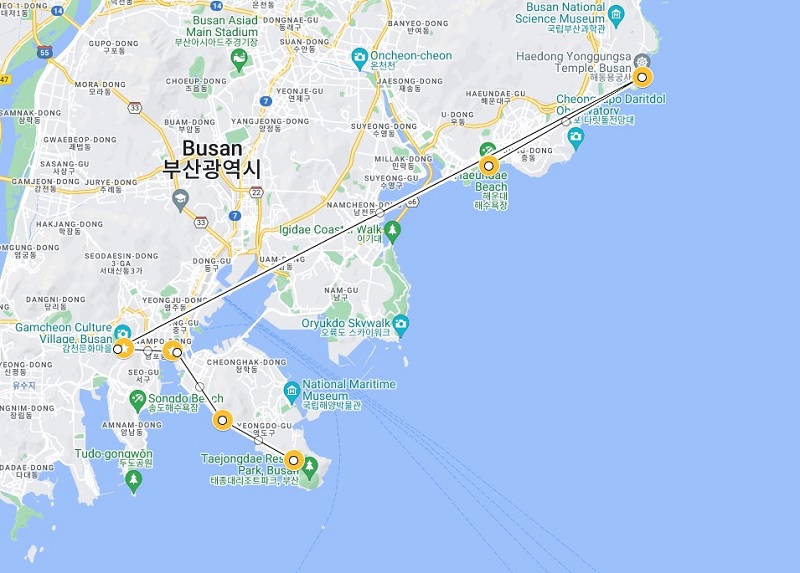 Hành trình một ngày hoàn hảo của bạn ở Busan