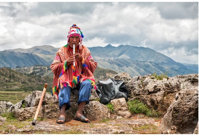 Người miền núi địa phương ở Peru