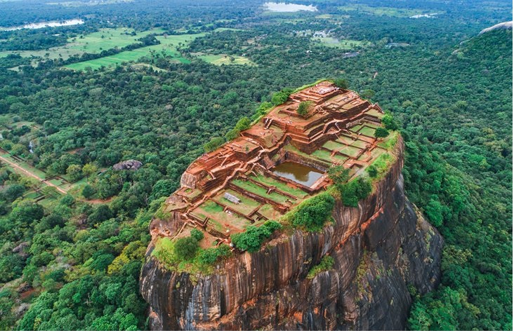 Nhìn từ trên không của Sigiriya