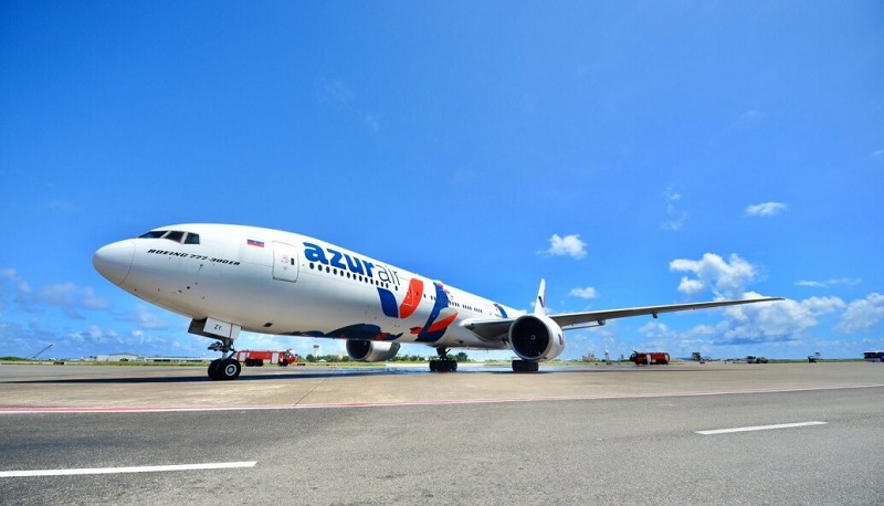 Azur Air nối lại các chuyến bay thuê bao từ Moscow đến Maldives