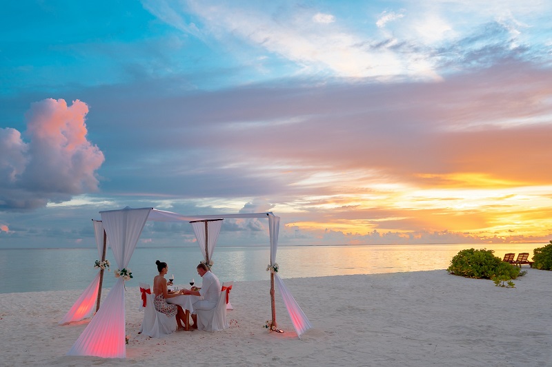 Khung cảnh lãng mạn cho các cặp đôi tại Khu nghỉ dưỡng Kuda Villingili Maldives