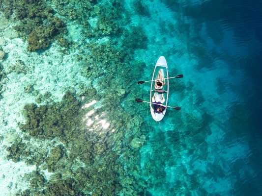 Chèo thuyền kayak ở Maldives