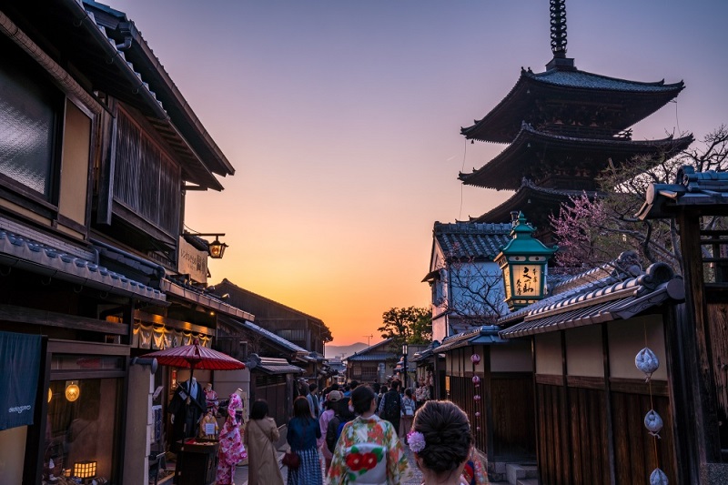 Phố truyền thống ở Kyoto