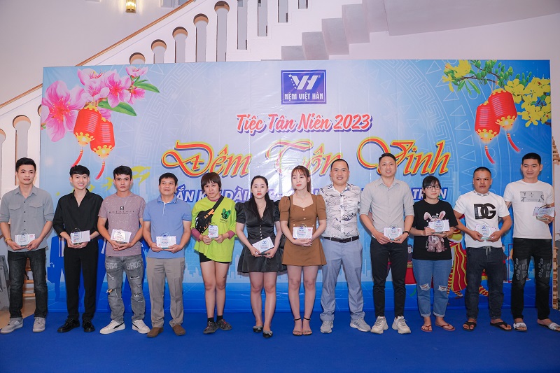 Công ty tổ chức sự kiện META tổ chức chương trình tiệc tân niên 2023 cho công ty Nệm Việt Hàn