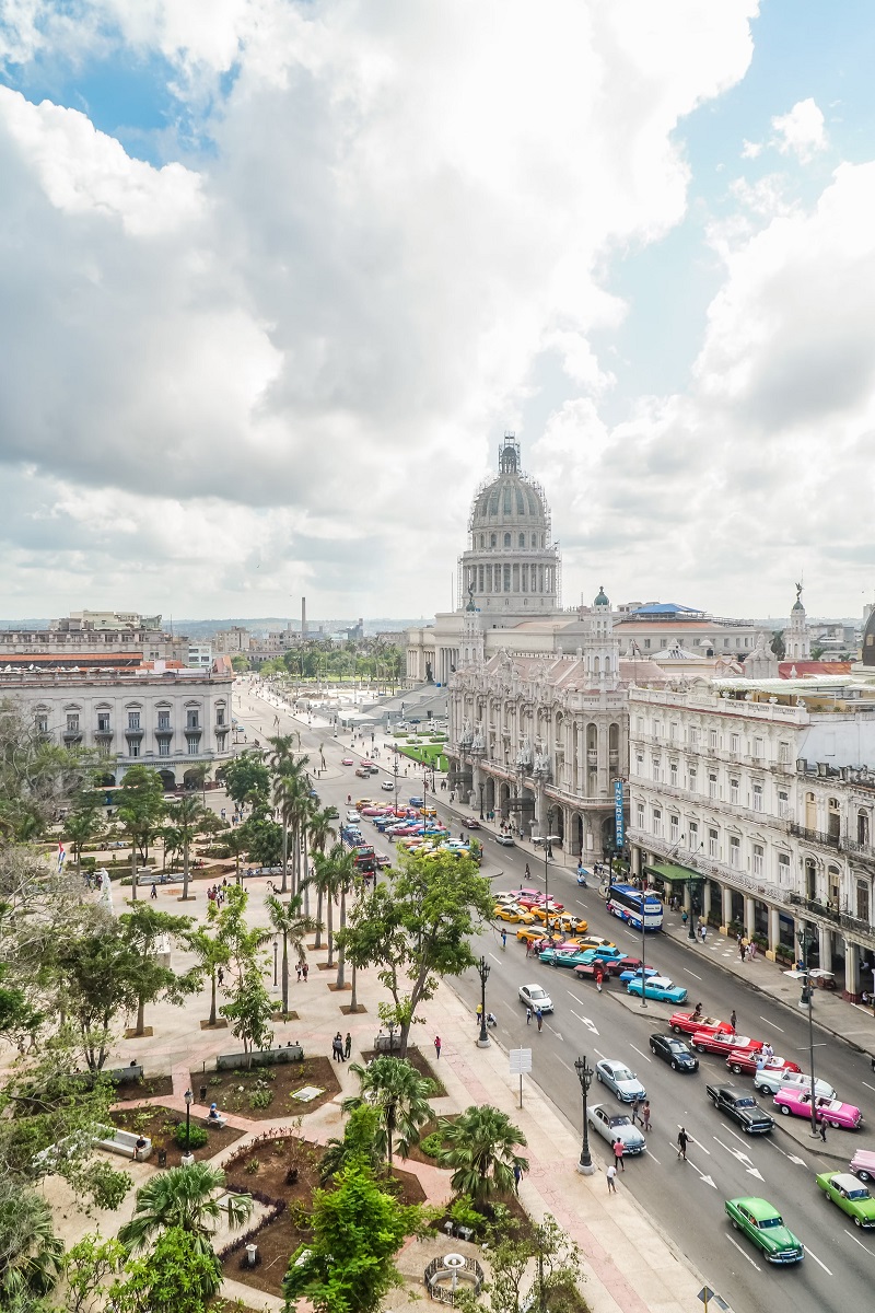 Một con đường ở Havana, thủ đô của Cuba