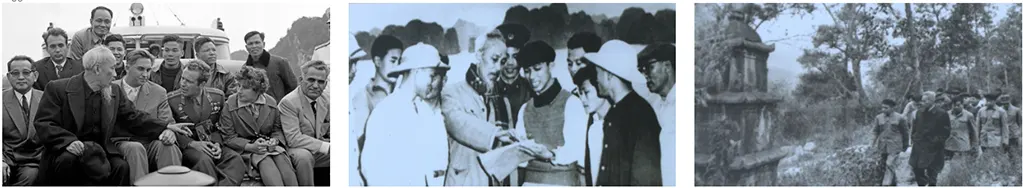 Chủ tịch Hồ Chí Minh, Thủ tướng Phạm Văn Đồng tham quan vịnh Hạ Long, di tích Côn Sơn vào những năm 1960 -1970.
