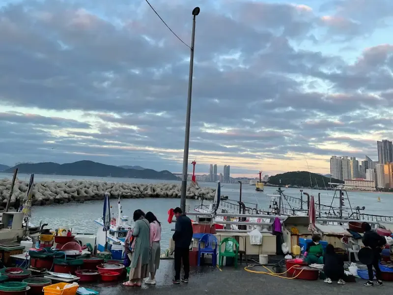 Tôi rất thích đến Busan vào mùa thu.