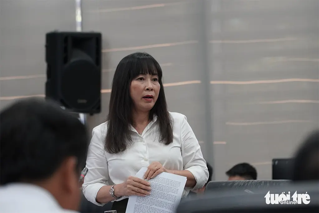 Bà Trương Thị Hồng Hạnh, Giám đốc Sở Văn hóa, Thể thao và Du lịch Đà Nẵng, đề xuất thực hiện nhiều giải pháp đảm bảo tăng trưởng du khách - Ảnh: TRƯỜNG TRUNG